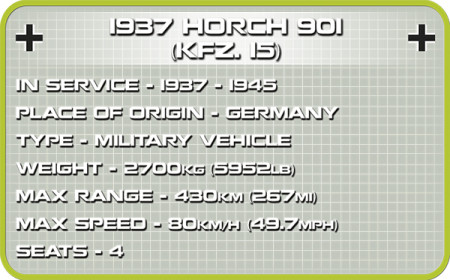COBI 2405 1937 Horch 901 kfz.15