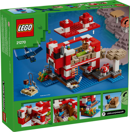 Preview: LEGO® Minecraft® 21270 Das Pilzkuh-Haus