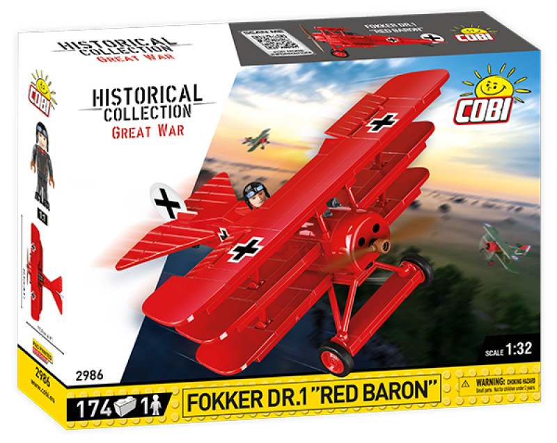COBI 2986 Fokker Dr.1 Red Baron