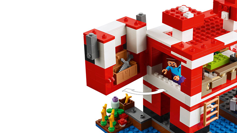 LEGO® Minecraft® 21270 Das Pilzkuh-Haus