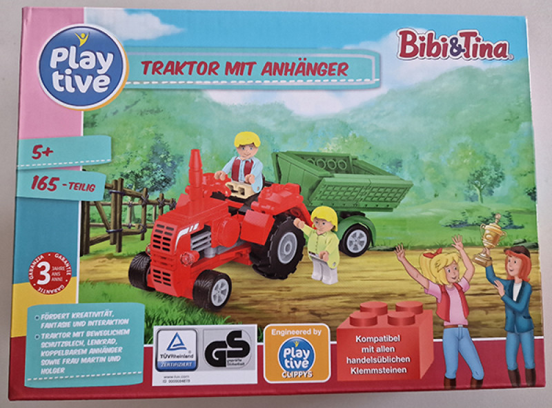 Playtive® Bibi & Tina Traktor mit Anhänger