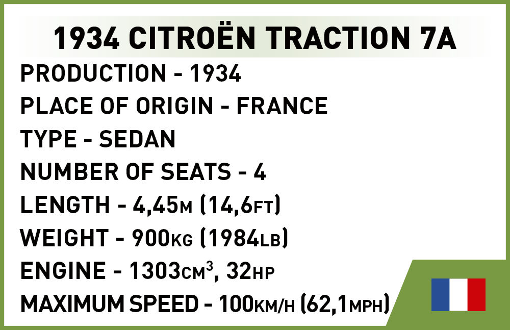 COBI 2263 Citroen Traction 7A