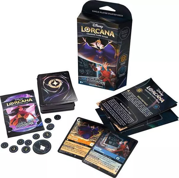Ravensburger Disney Lorcana: Aufstieg der Flutgestalten - Starter Deck Bernstein und Saphir (Englisch)