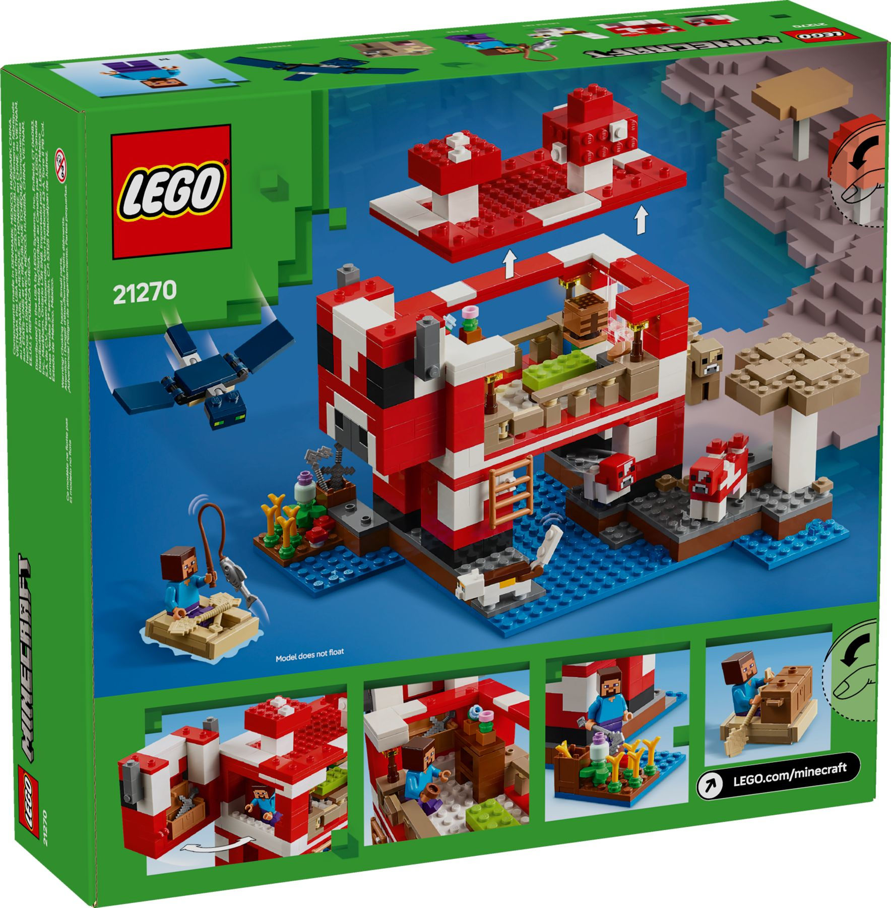 LEGO® Minecraft® 21270 Das Pilzkuh-Haus