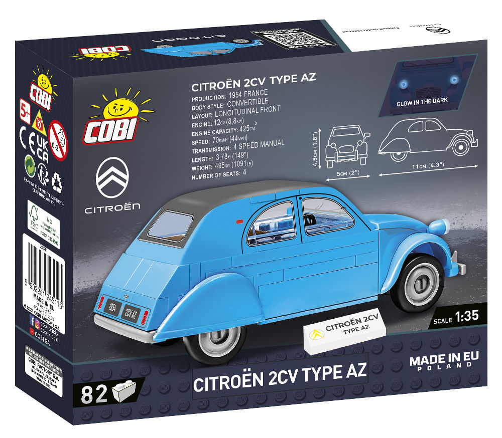 COBI 24511 Citroen 2CV Type AZ 1962