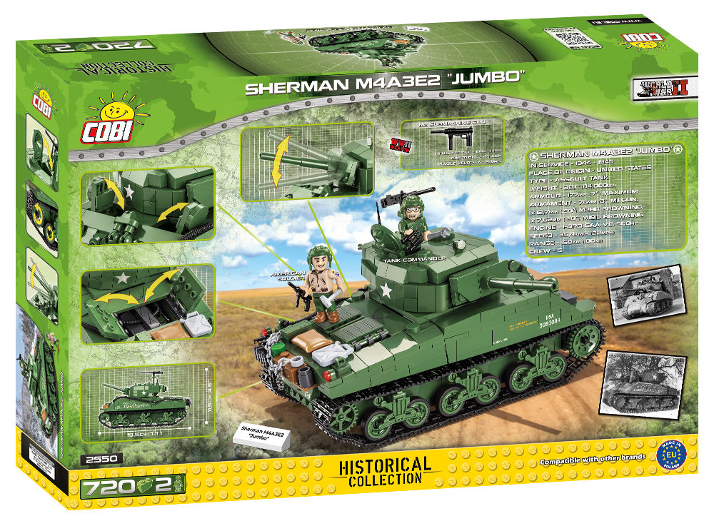 COBI 2550 Sherman M4A3E2 "Jumbo"