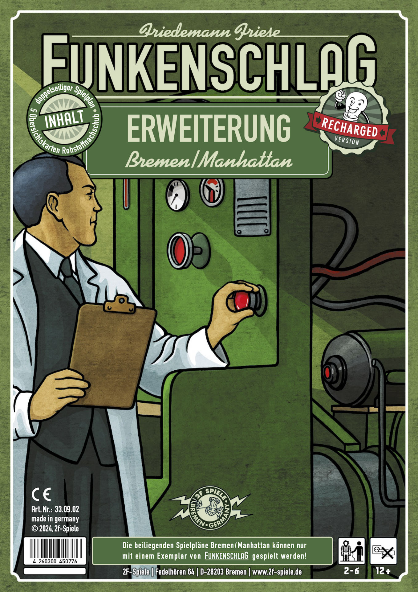 Funkenschlag Erw. 15 (Recharged Version): Bremen/Manhattan