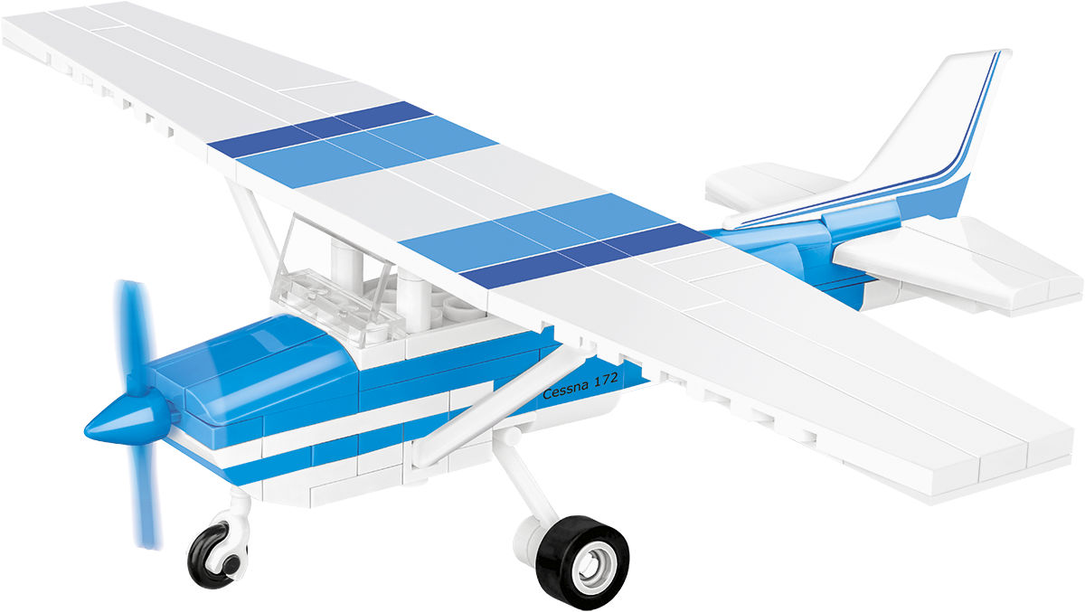 COBI 26622 Cessna 172 Skyhawk-White-Blue