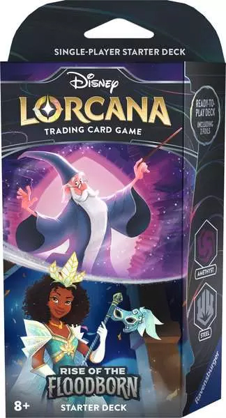 Ravensburger Disney Lorcana: Aufstieg der Flutgestalten - Starter Deck Amethyst und Stahl (Englisch)