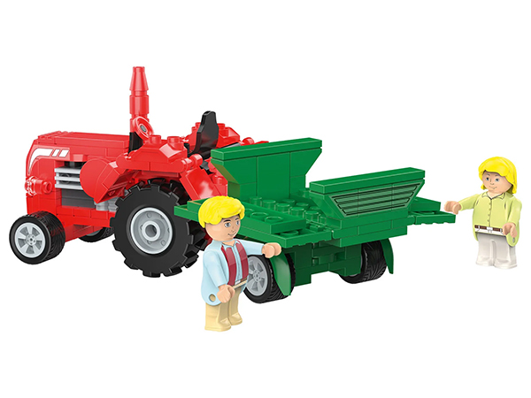 PLAYTIVE® Bibi & Tina Traktor mit Anhänger