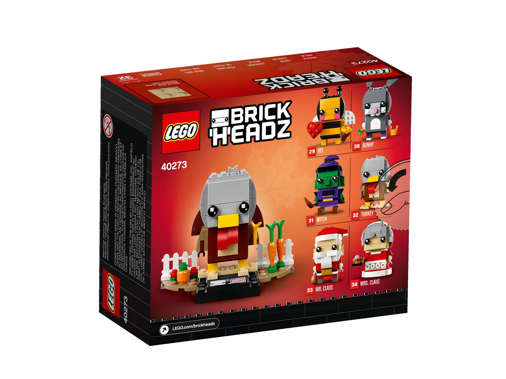 LEGO® BrickHeadz™ 40273 Erntedank-Truthahn