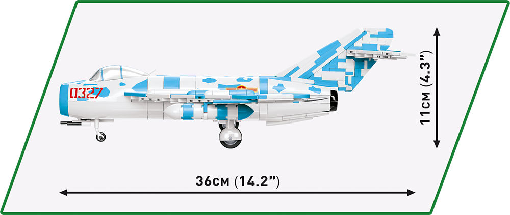 COBI 2424 MiG-17 NATO Code "Fresco"